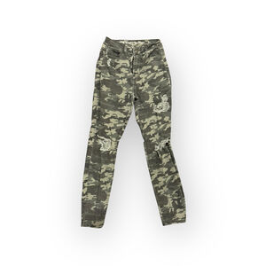 Vanilla Star Womens Slim Skinny Jeans Green Black Stretch Distressed Juniors 3​